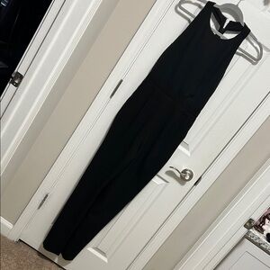 Alice & Olivia |  Black Jumpsuit w/ open back - zipper detail | 6